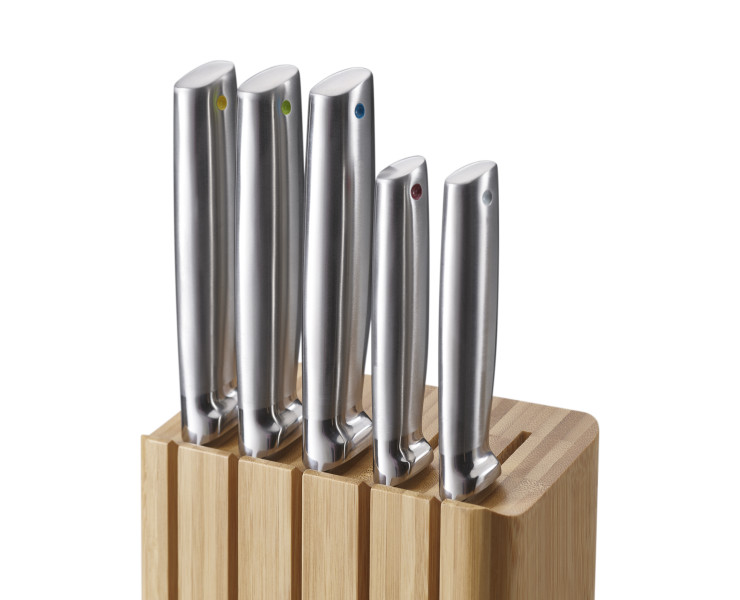 Elevate Steel Knives Bamboo 5 Piece Block