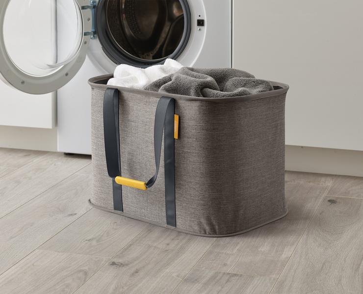 Hold-All Max Laundry Bskt (Grey)