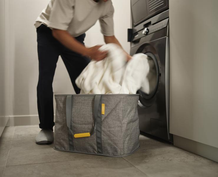 Hold-All Max Laundry Bskt (Grey)