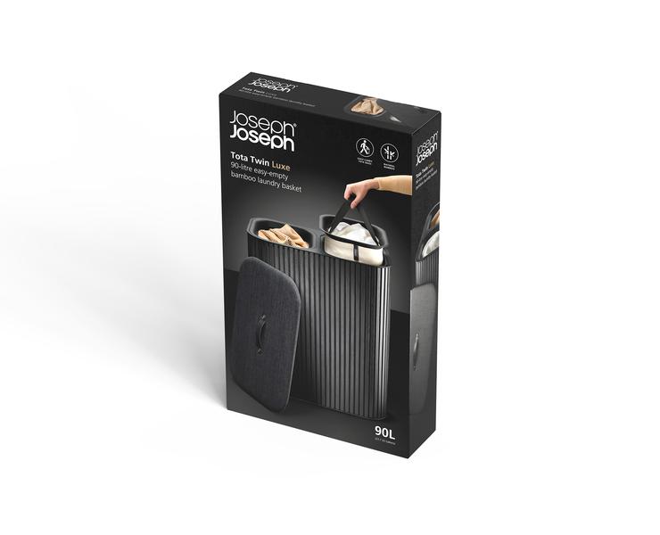 Tota Luxe 90L Laundry Basket (Black)