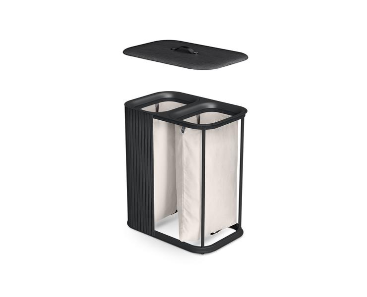 Tota Luxe 90L Laundry Basket (Black)