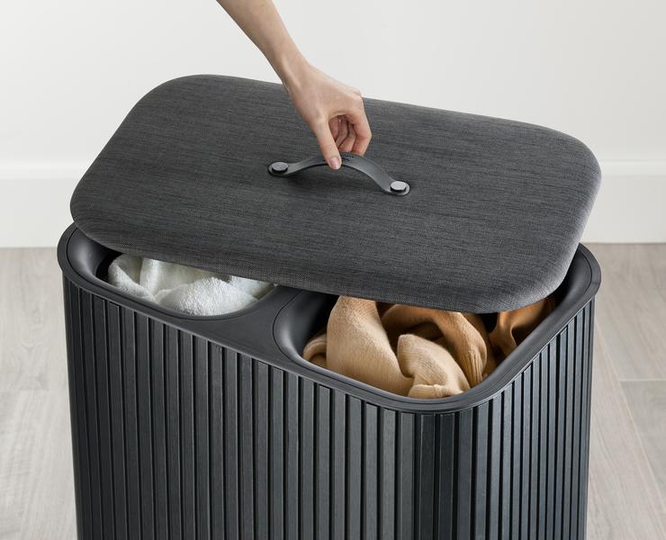 Tota Luxe 90L Laundry Basket (Black)