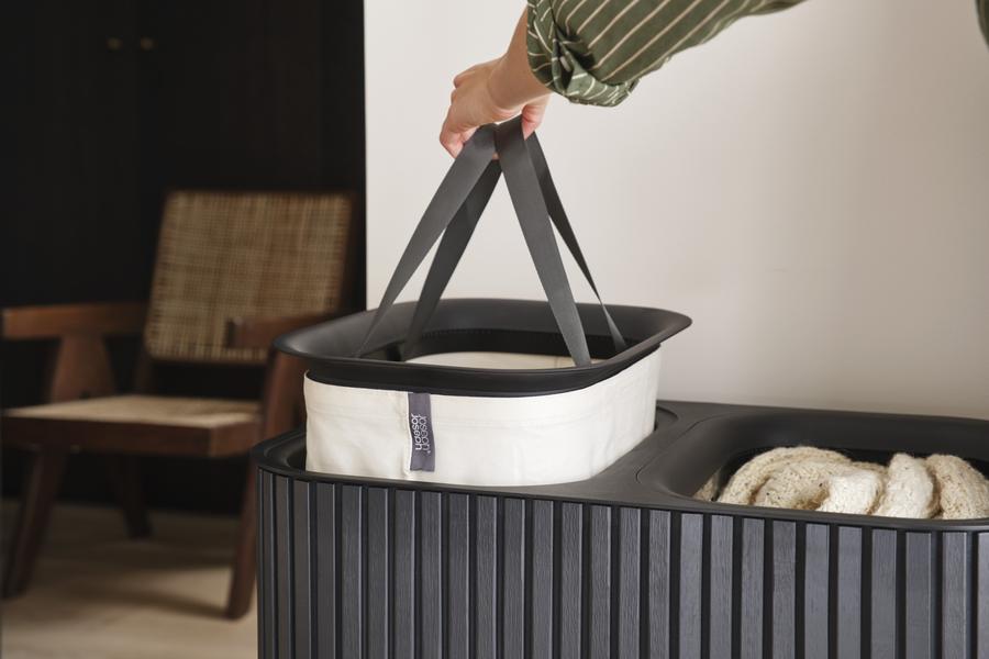 Tota Luxe 90L Laundry Basket (Black)