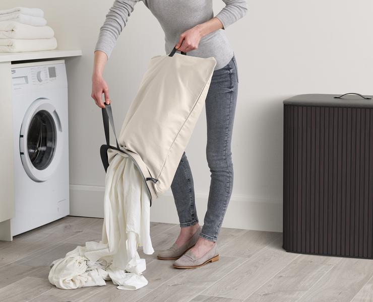 Tota Luxe 90L Laundry Basket (Black)