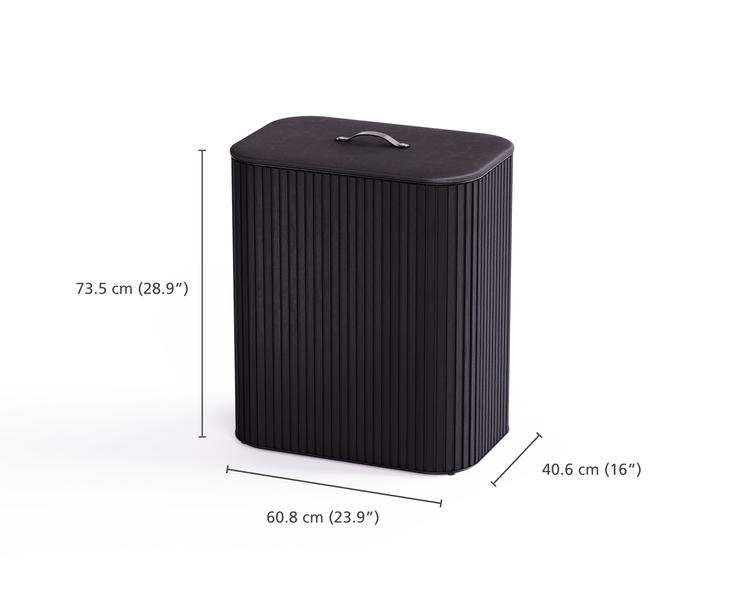 Tota Luxe 90L Laundry Basket (Black)