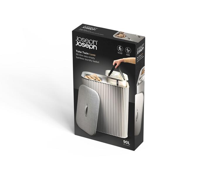 Tota Luxe 90L Laundry Basket (Ecru)