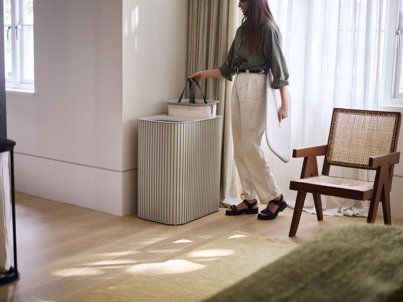 Tota Luxe 90L Laundry Basket (Ecru)