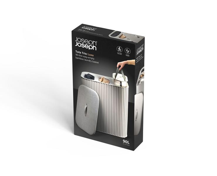 Tota Trio Luxe 90L Laundry Basket (Ecru)