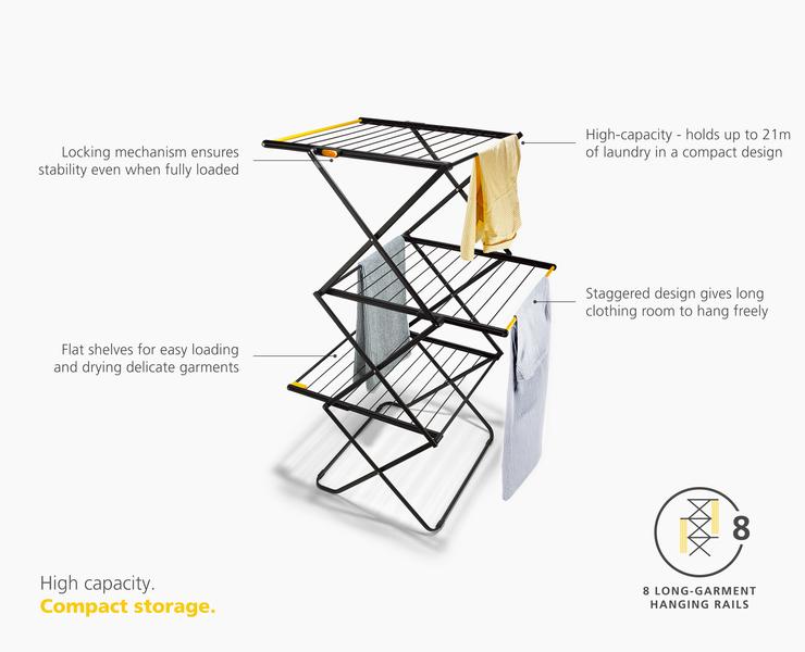 AirFrame™ Max 3-tier Clothes Airer