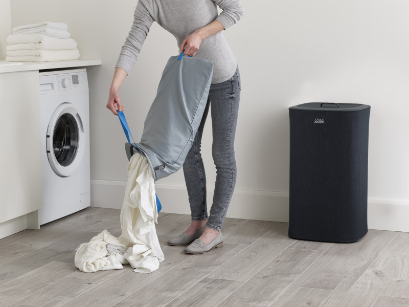 Tota 60L Laundry Separation Basket - Carbon Black