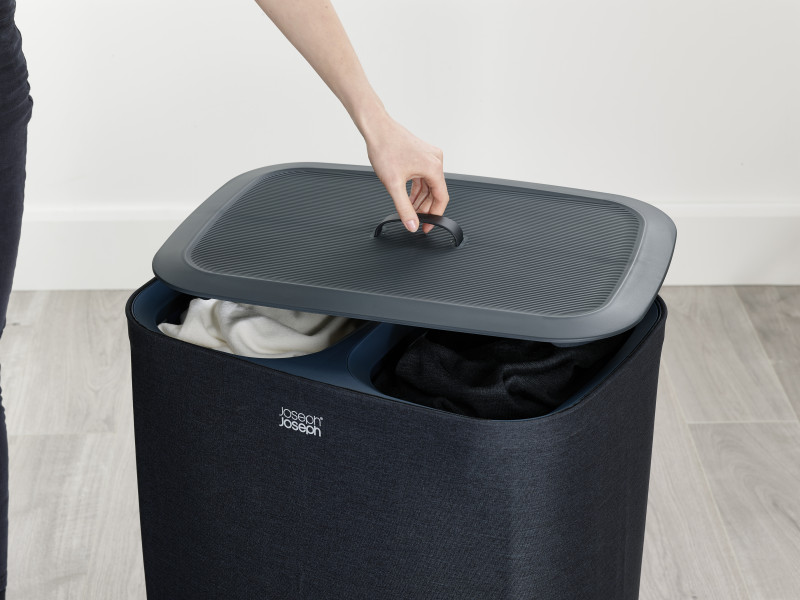 Tota 90L Laundry Separation Basket - Carbon Black