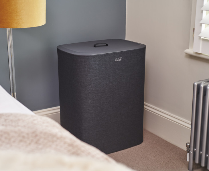 Tota 90L Laundry Separation Basket - Carbon Black