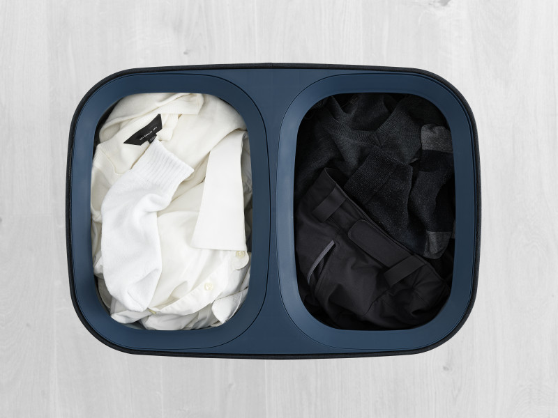 Tota 90L Laundry Separation Basket - Carbon Black