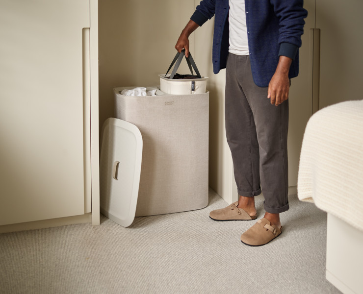 Tota 90L Laundry Separation Basket - Ecru