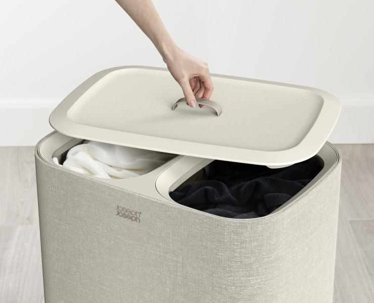 Tota 90L Laundry Separation Basket - Ecru