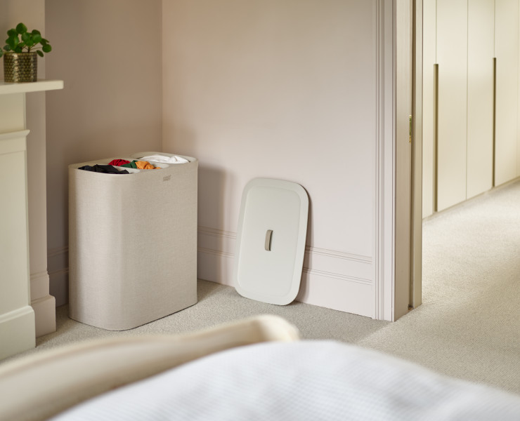 Tota Trio 90L Laundry Separation Basket - Ecru