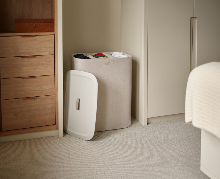 Tota Trio 90L Laundry Separation Basket - Ecru
