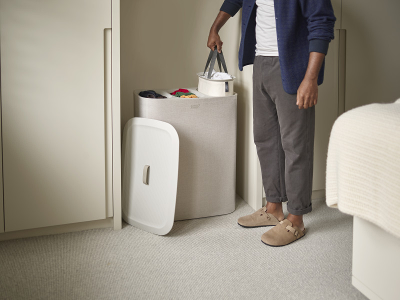 Tota Trio 90L Laundry Separation Basket - Ecru