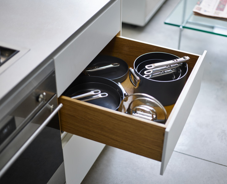 Space 19cm/2.9qt Non-Stick Induction Saucepan & Lid