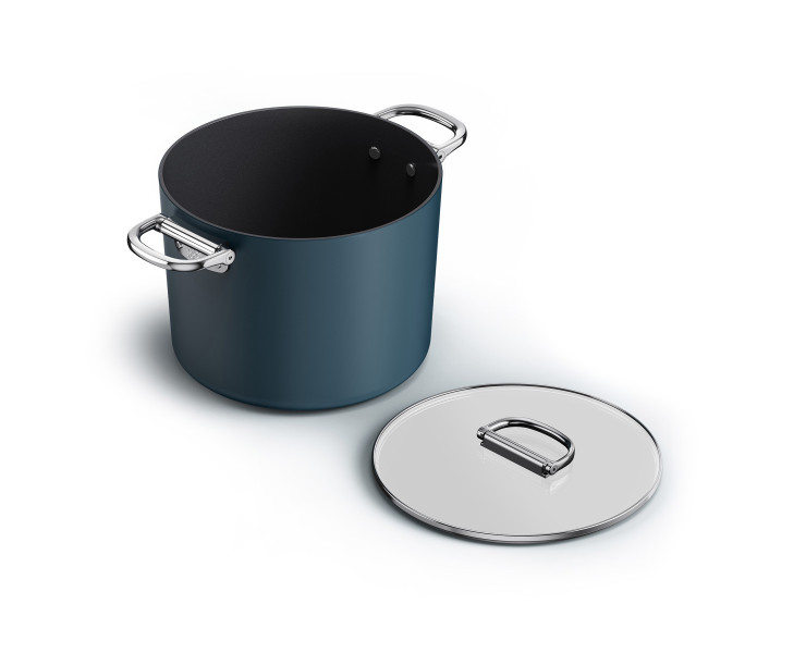 Space 25cm/8.5qt Non-Stick Induction Stock Pot & Lid
