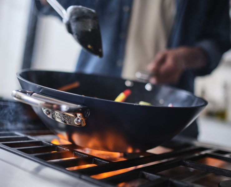 Space 32cm/12.5'' Non-Stick Induc tion Wok