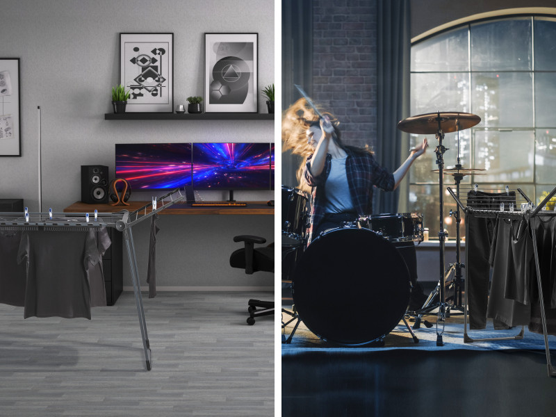 Standing dryer Pegasus 150 Solid Slim Black