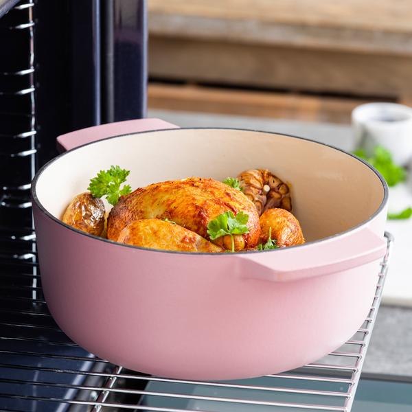 Dried Rose Covered Round Casserole 26cm/5.2L