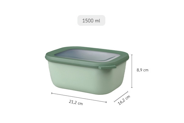 Cirqula Rectangle 1500ml Nordic Sage