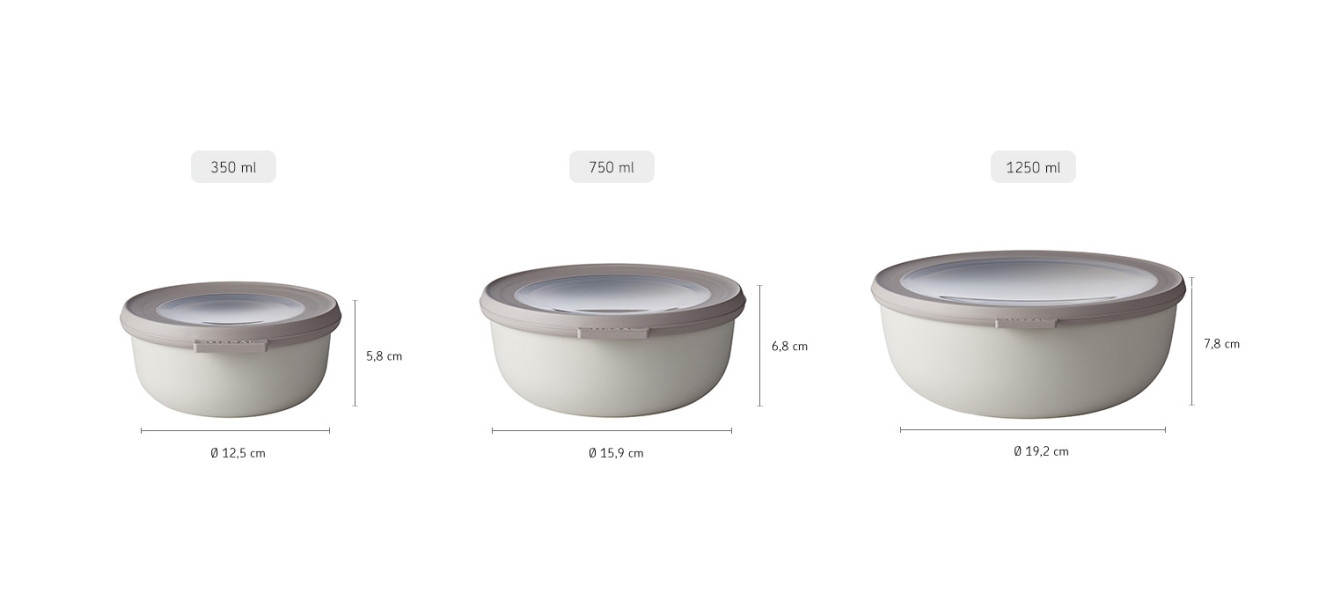 Cirqula Round 3-Piece Small Set Nordic White