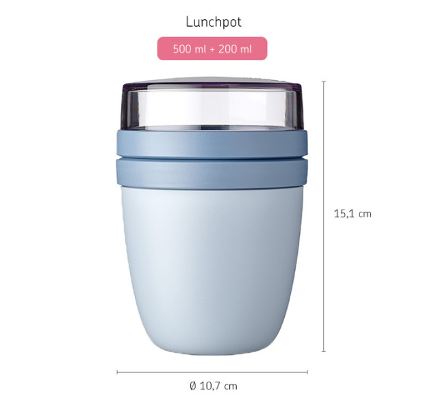 Lunch Pot Ellipse Nordic Blue