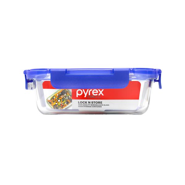 Lock N Store Rectangle Container with Blue Lid  640ml