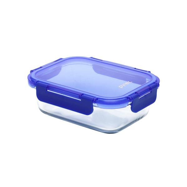 Lock N Store Rectangle Container with Blue Lid  640ml