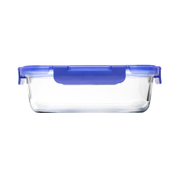 Lock N Store Rectangle Container with Blue Lid  1.05L