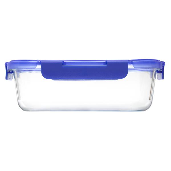 Lock N Store Rectangle Container with Blue Lid  1.52L