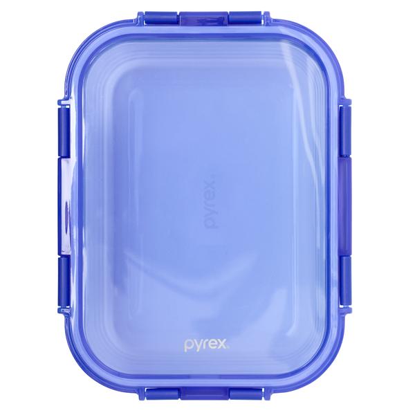 Lock N Store Rectangle Container with Blue Lid  1.52L