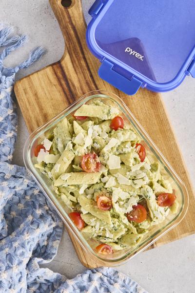 Lock N Store Rectangle Container with Blue Lid  1.52L