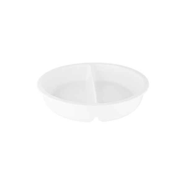 Porcelain Round Insert Pan Divided 337x65mm
