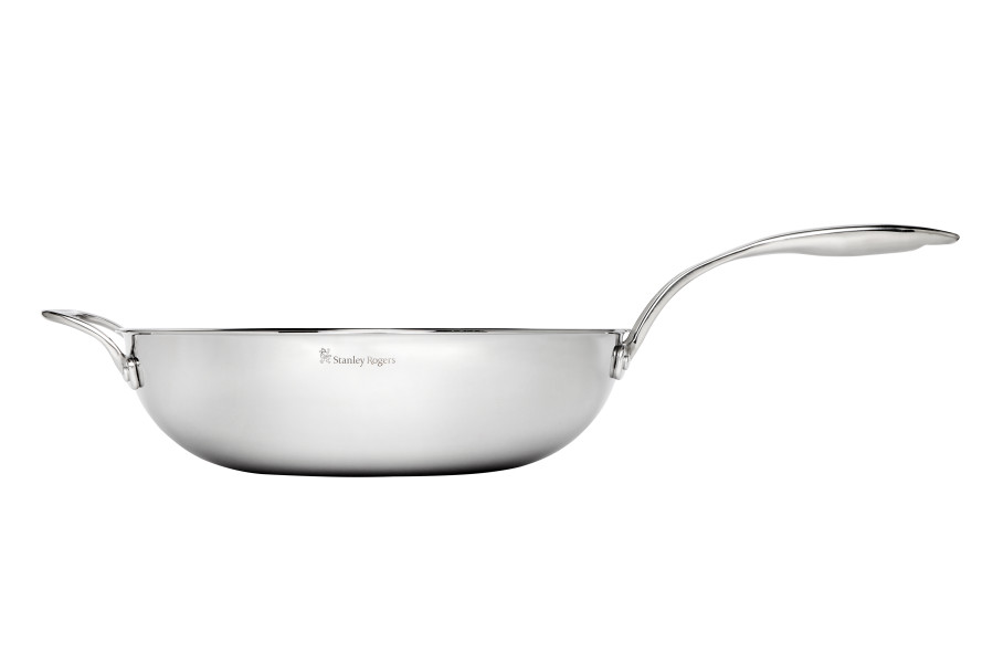 Matrix Stainless Steel Wok Pan 32cm