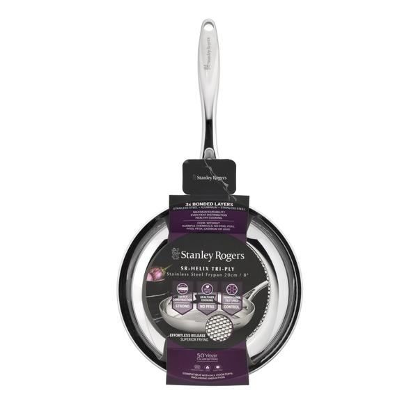 Helix Tri-Ply Stainless Steel Frypan 20cm