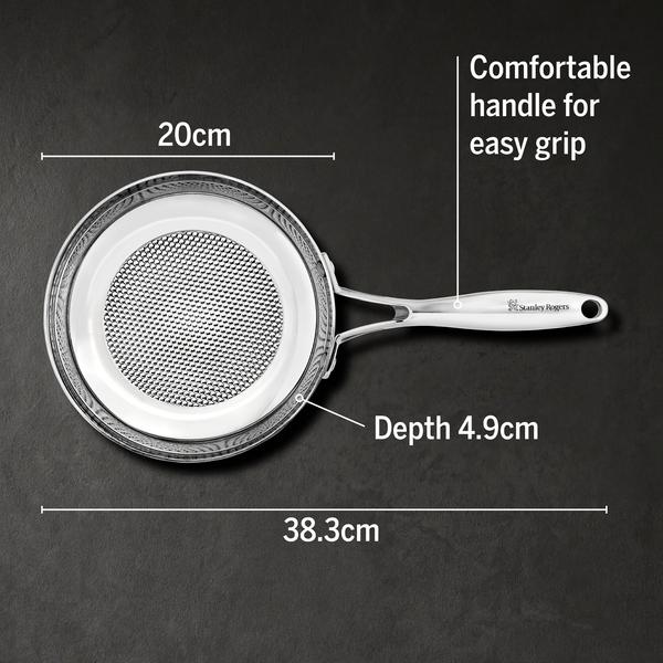 Helix Tri-Ply Stainless Steel Frypan 20cm