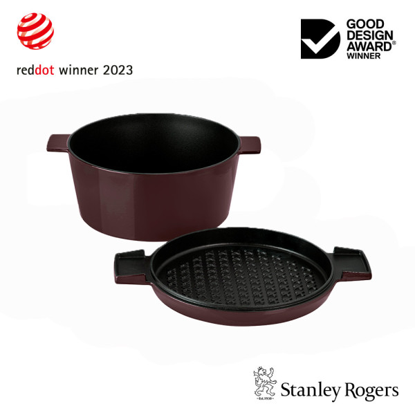 Cast Iron French Oven Bordeaux 24cm