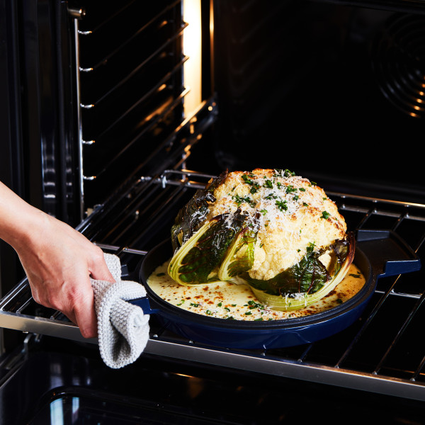 Cast Iron French Oven Mid Blue 24cm