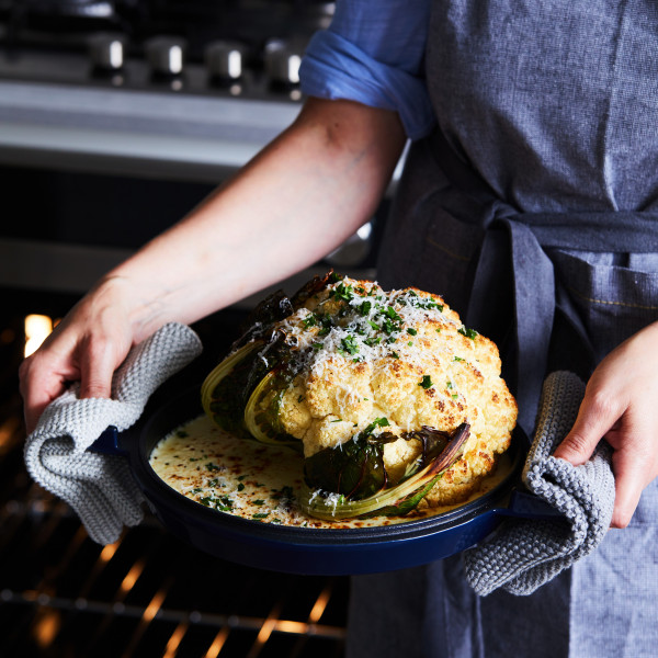 Cast Iron French Oven Mid Blue 24cm
