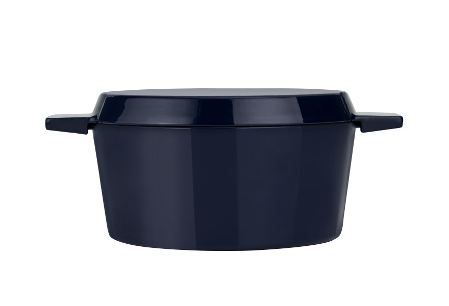 Cast Iron French Oven Mid Blue 28cm