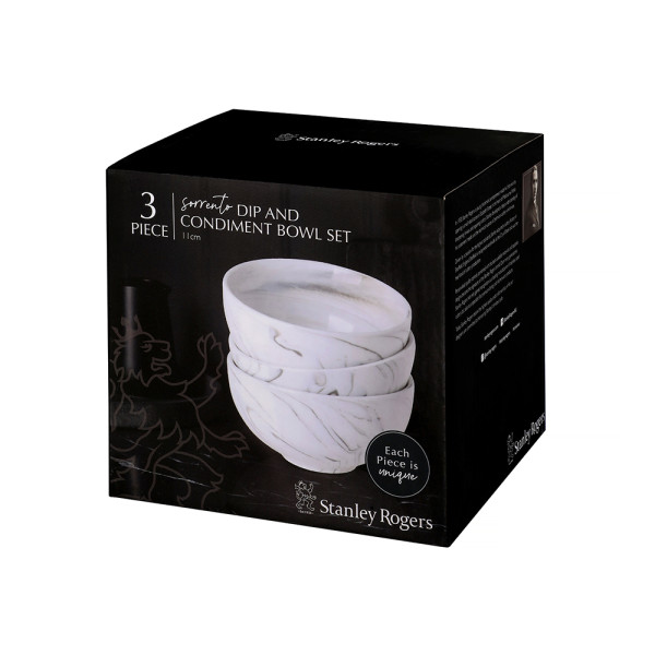 Sorrento Condiment Bowls 11cm - Set 3