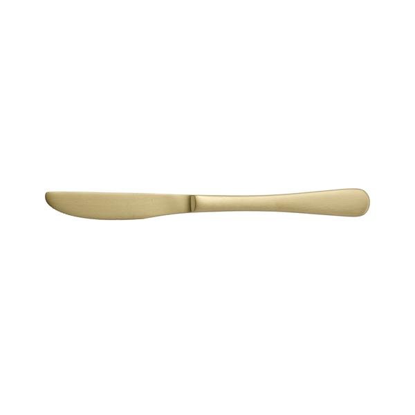 12 Pack Luxor Champagne Satin Dessert Knife Solid 205mm
