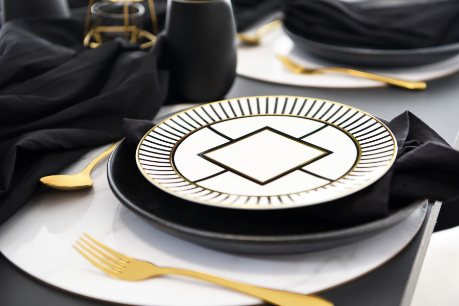 Soho Gold Table Fork 12 Pack