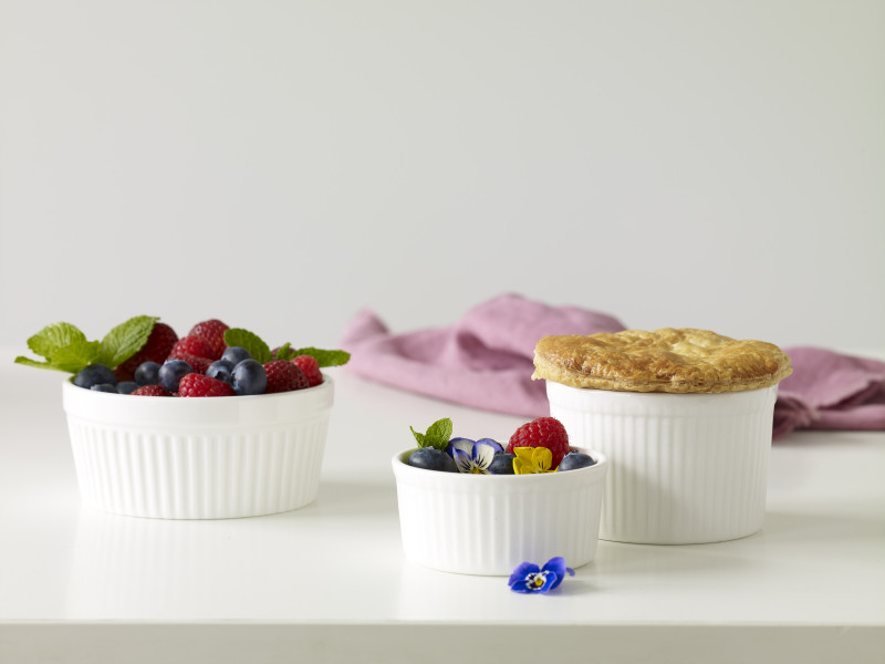 Banquet Souffle Dish White 100x65mm