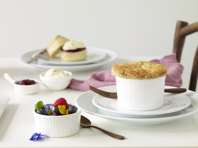 Banquet Souffle Dish White 100x65mm