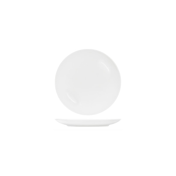 White Round Plate Coupe Shape-200mm